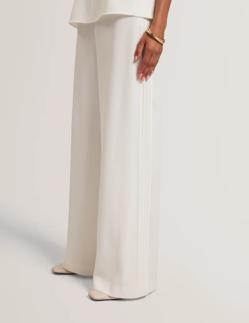 Ted Baker Piping Detail Wide Leg Crepe Trouser